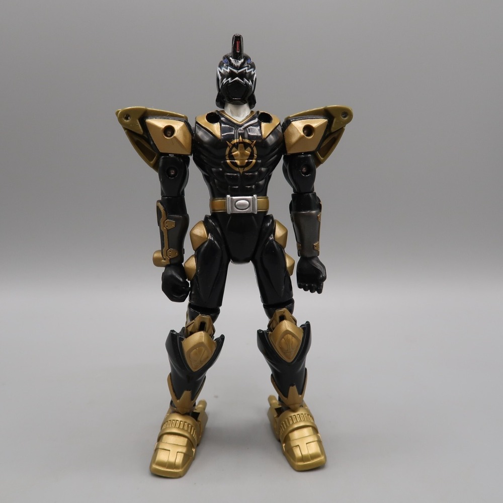 Power Ranger Dino Thunder Black Quadro Battlized 6.5"‎ Extendable Figure 2003
